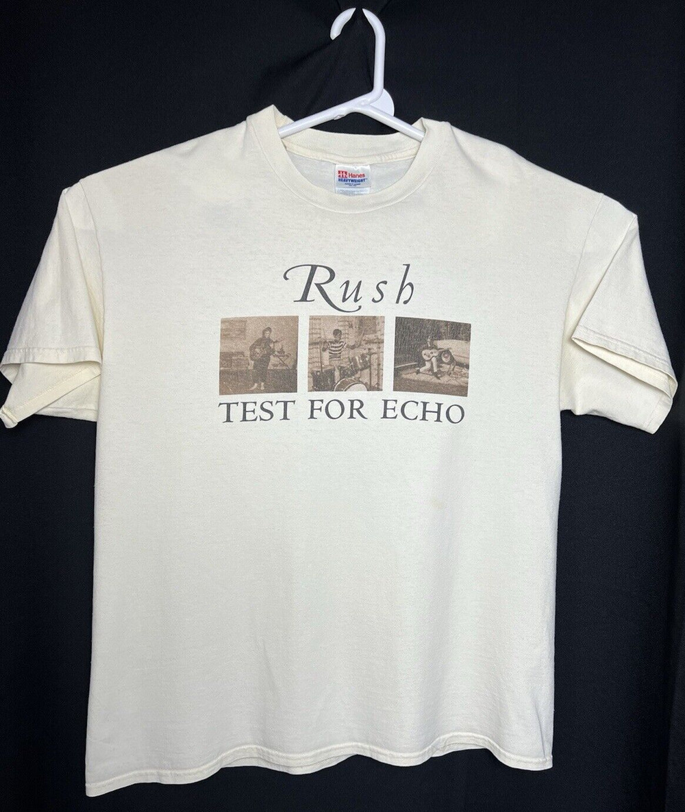Vintage Rush Test For Echo 1996 - 97 Tour Band T-Shirt Rare Adult Size XL 46-48